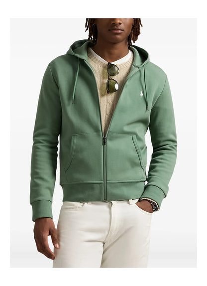 DOUBLE KNIT ZIP UP HOODIE FATIGUE