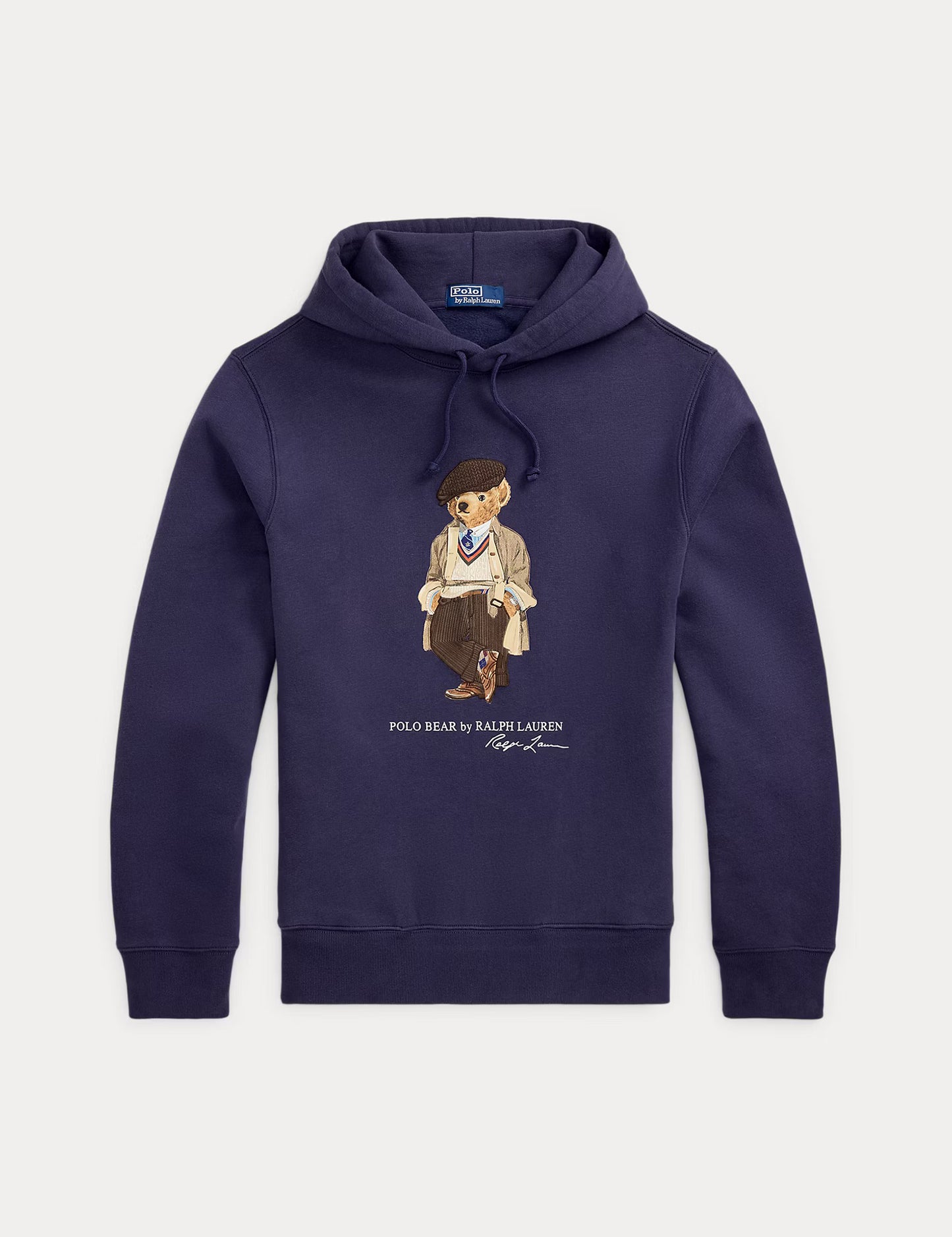 POLO BEAR FLEECE HOODIE FADED BLUE