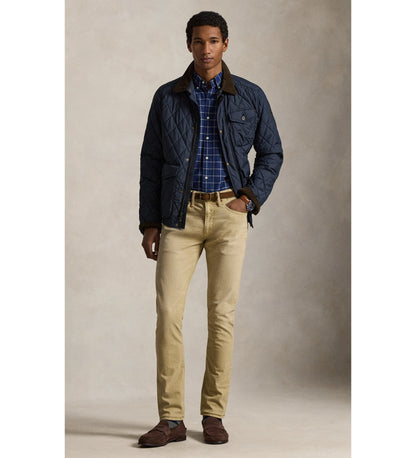 CUSTOM FIT OXFORD SHIRT NAVY CHECK