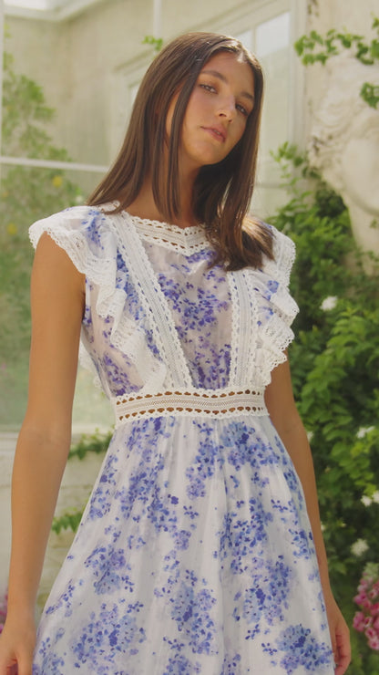IRINA MAXI DRESS POPPY BLOSSOM