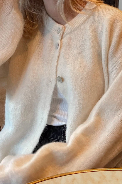 KAE KNIT CARDIGAN OYSTER