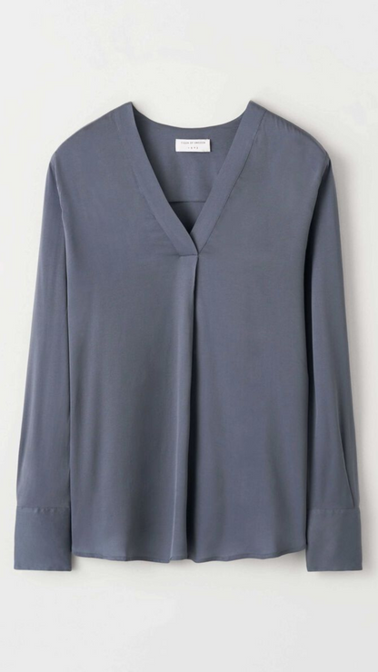 KASIA 2 BLUSE BLÅ