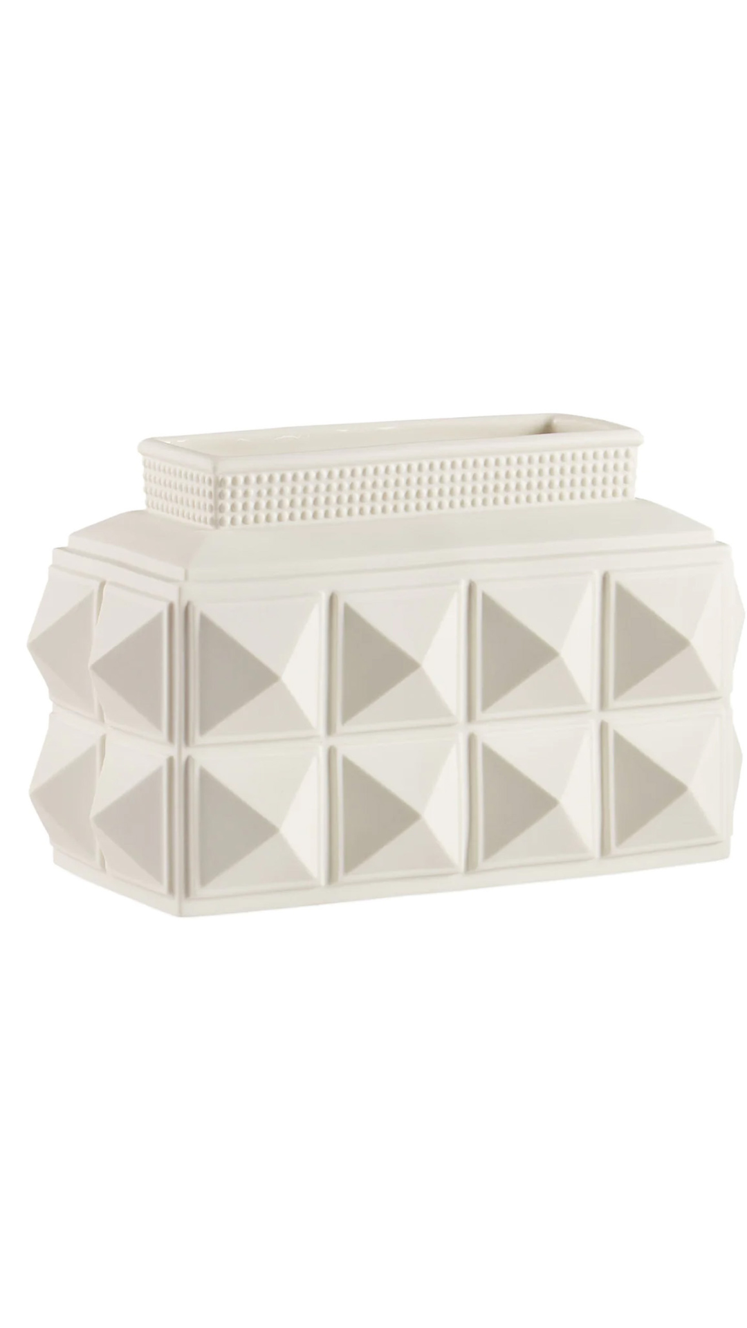 CHARADE STUDDED LOW VASE