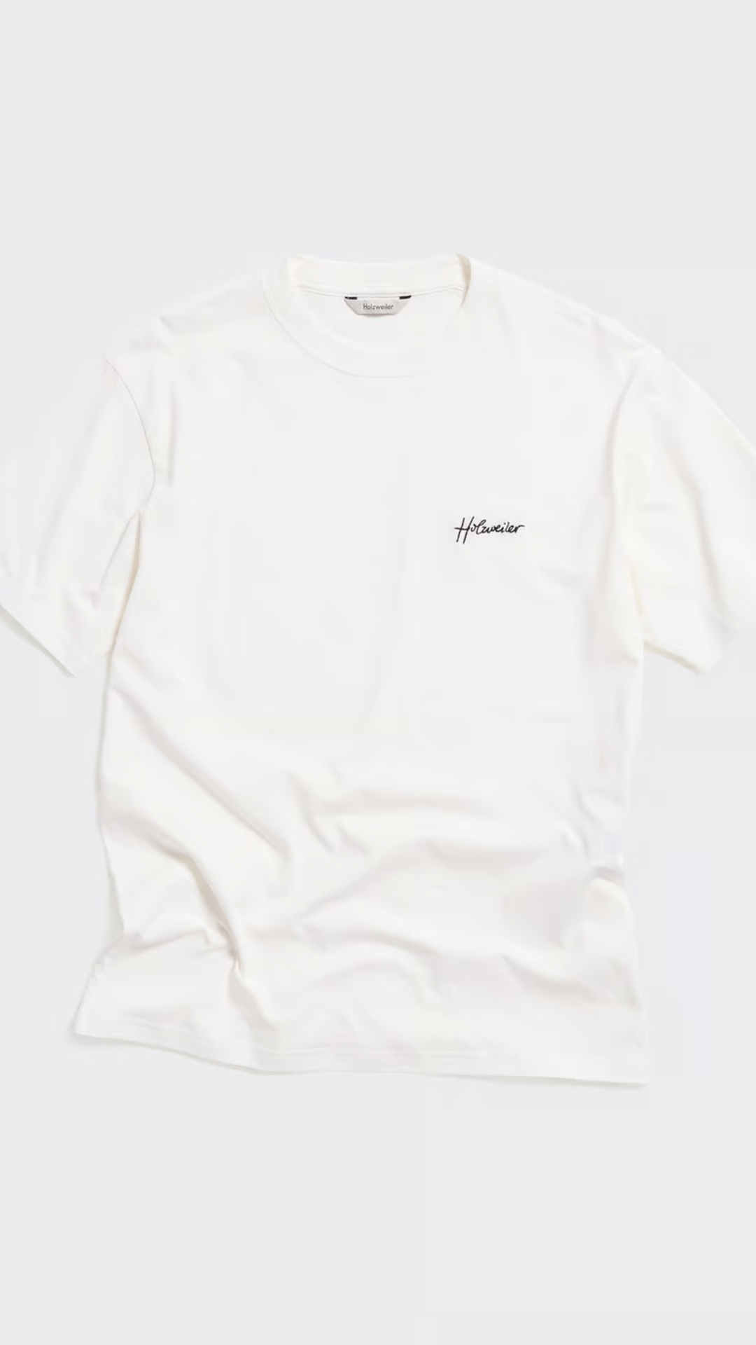 TUCKER EMBROIDERY TEE WHITE