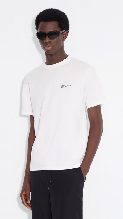 TUCKER EMBROIDERY TEE WHITE