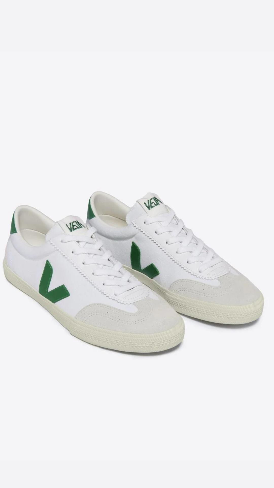M. VOLLEY LEATHER SNEAKER WHITE EMERAUDE
