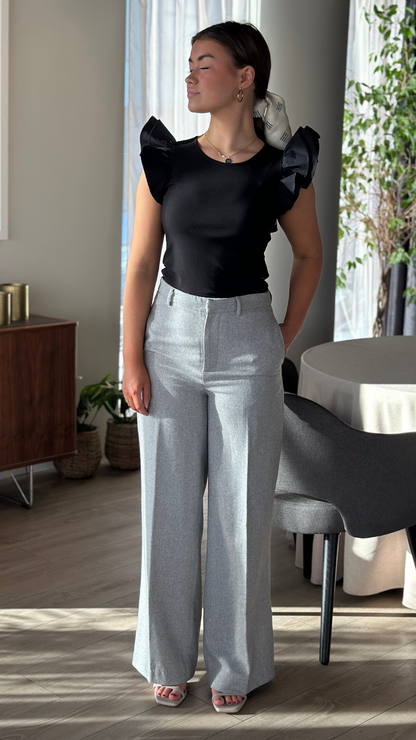 EVELYN TROUSER LIGHT GREY