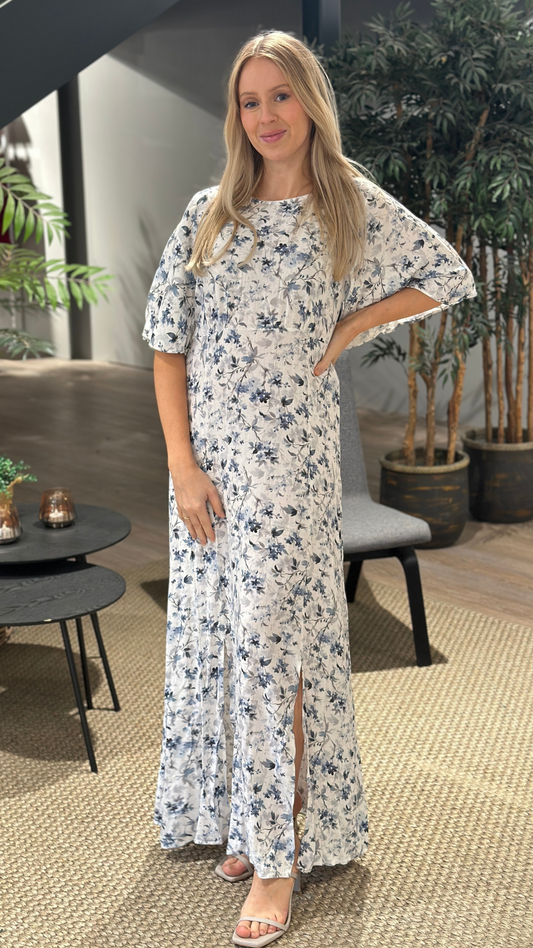 MILLER FLOWER DRESS BLUE
