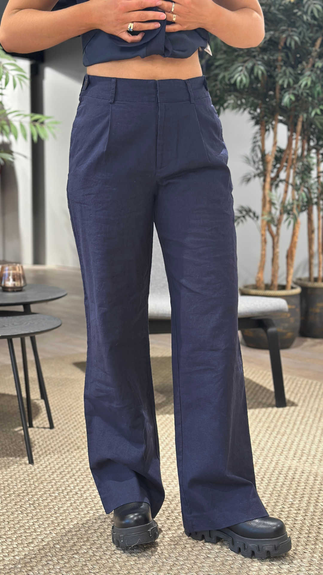 MOON 25 TROUSER BLUE