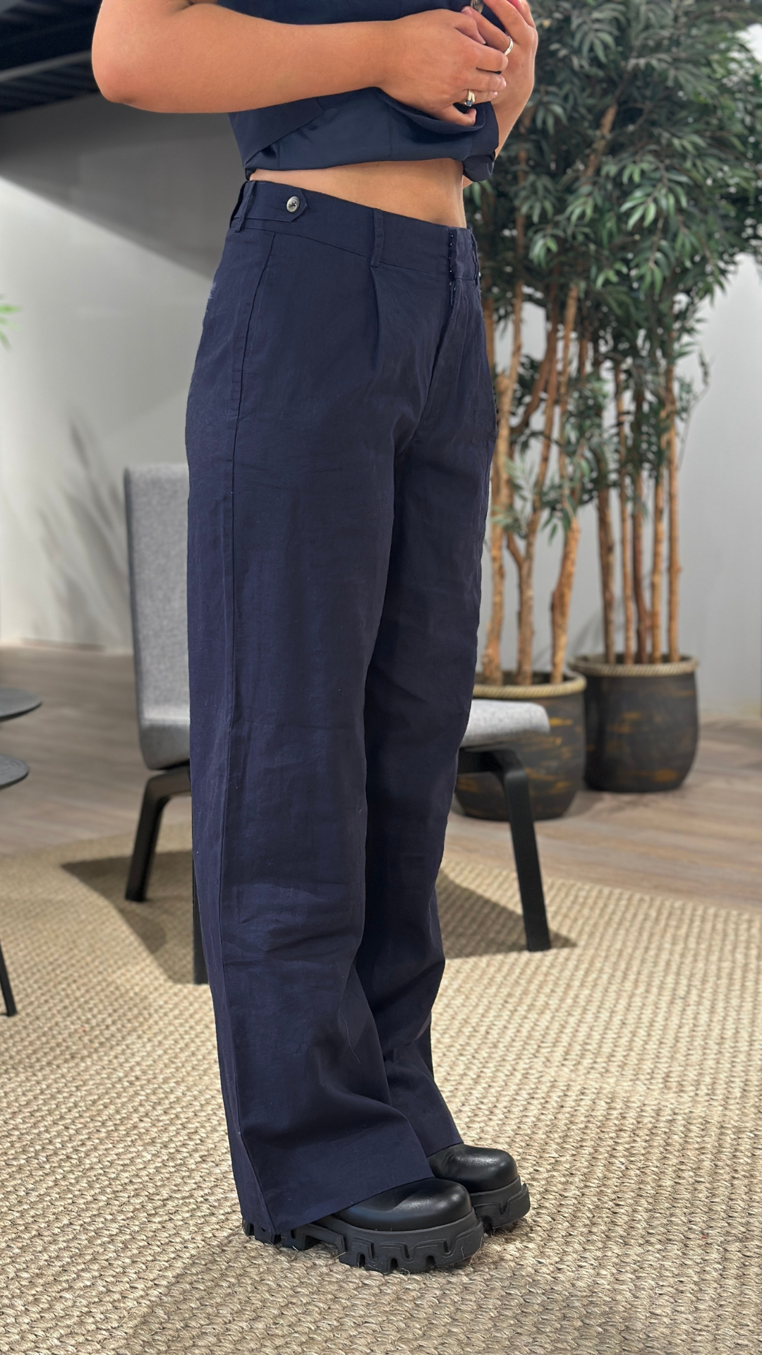 MOON 25 TROUSER BLUE