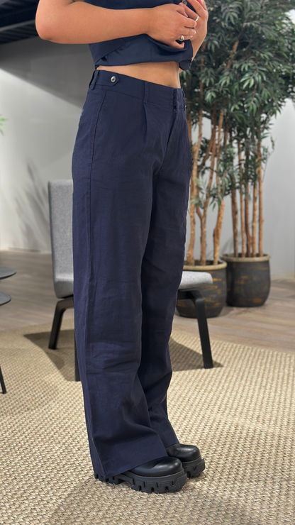 MOON 25 TROUSER BLUE