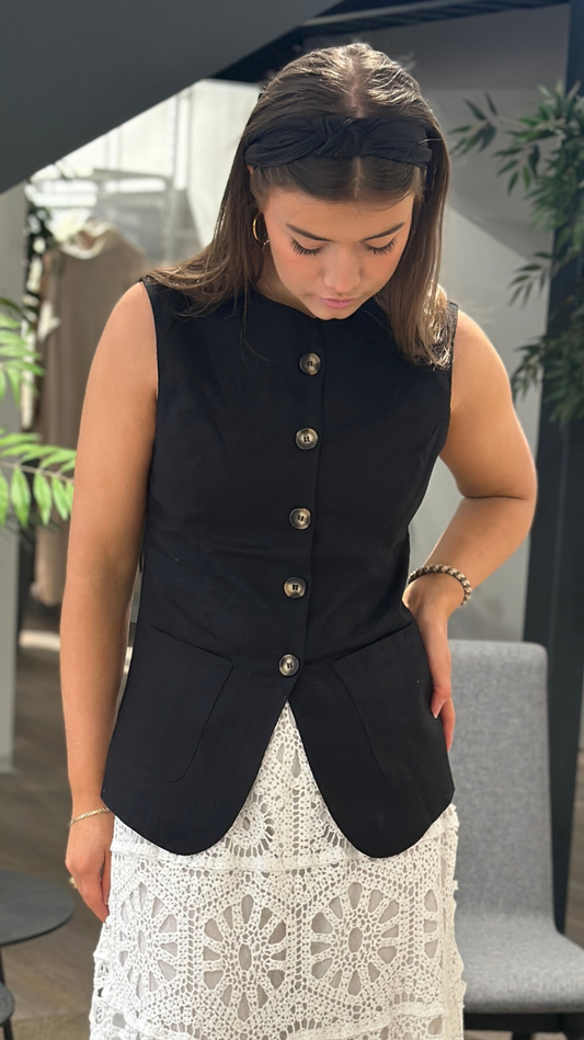 JULIANNE VEST BLACK