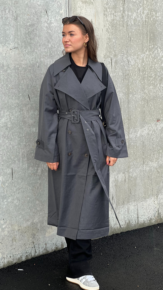 KEALYN COAT DARK GREY MELANGE
