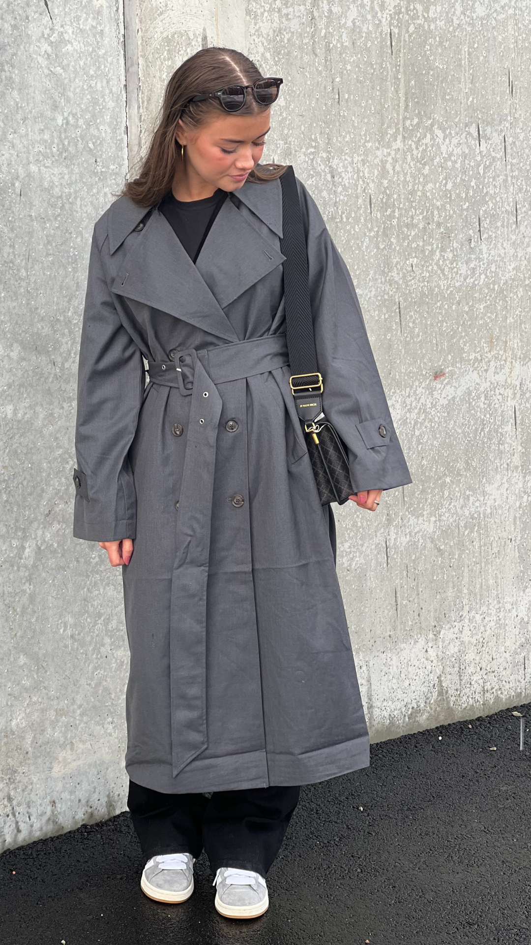 KEALYN COAT DARK GREY MELANGE