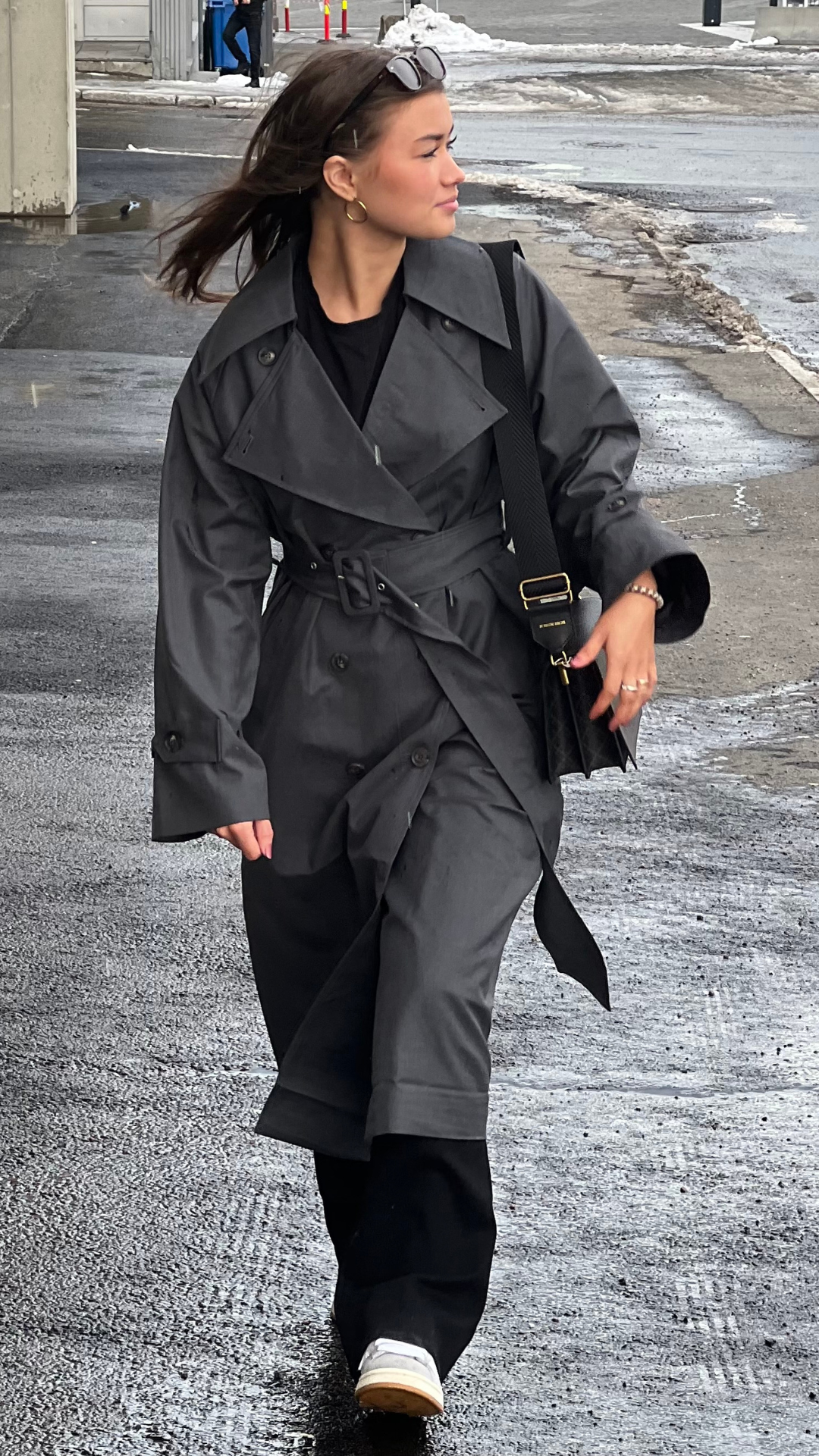KEALYN COAT DARK GREY MELANGE
