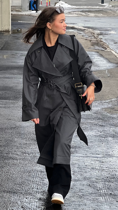 KEALYN COAT DARK GREY MELANGE
