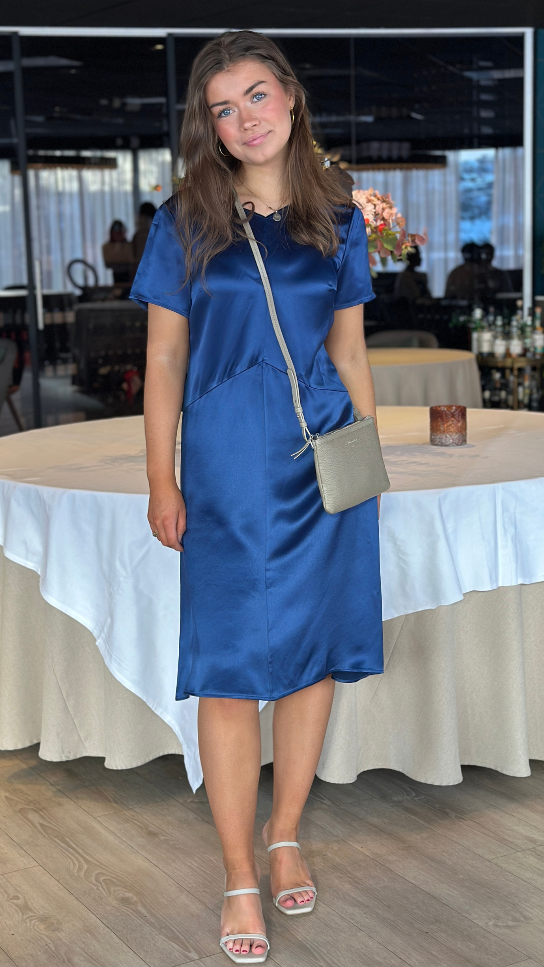 CAITRIA DRESS DEEP BLUE