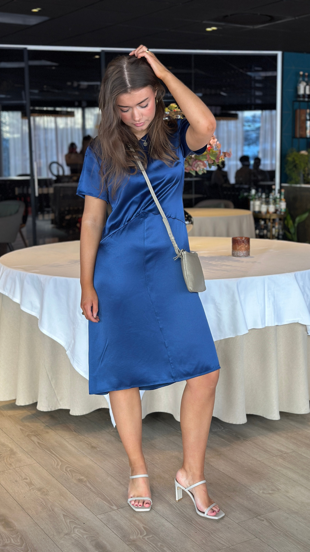 CAITRIA DRESS DEEP BLUE