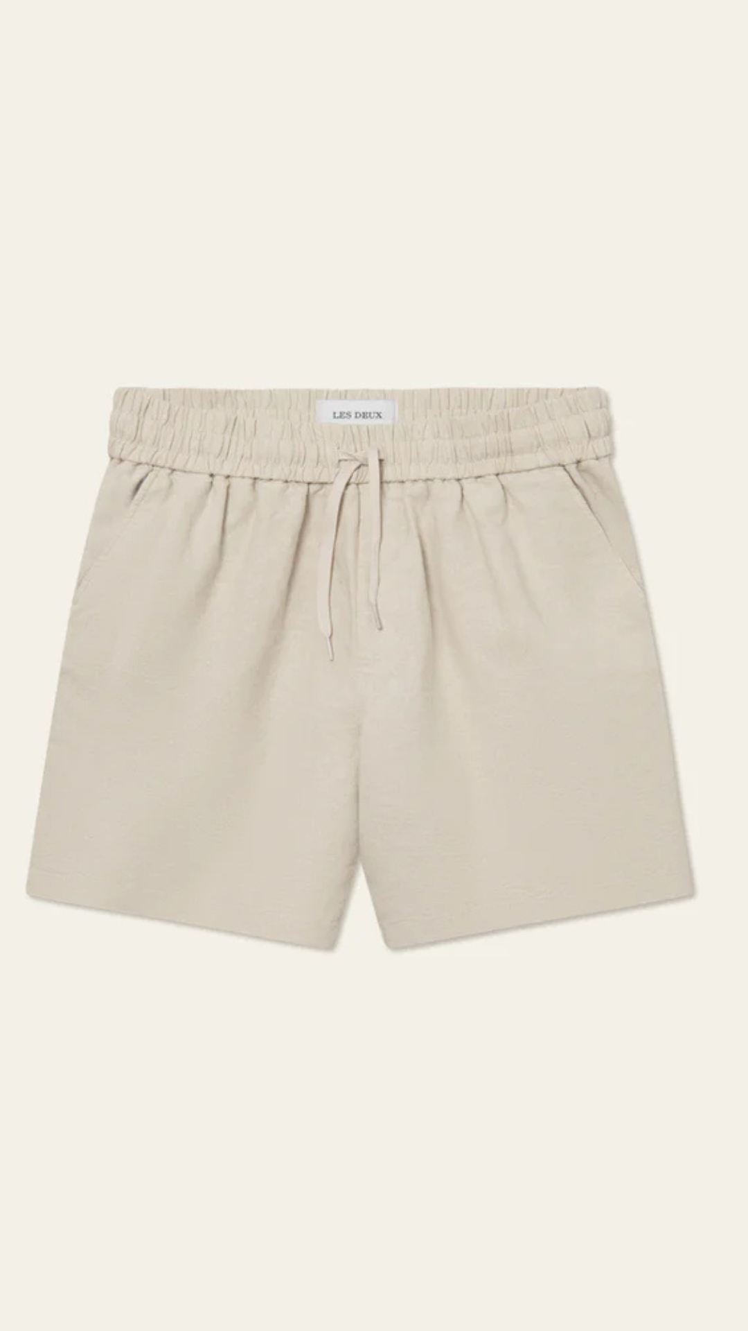 OTTO LINEN SHORTS LIGHT SAND