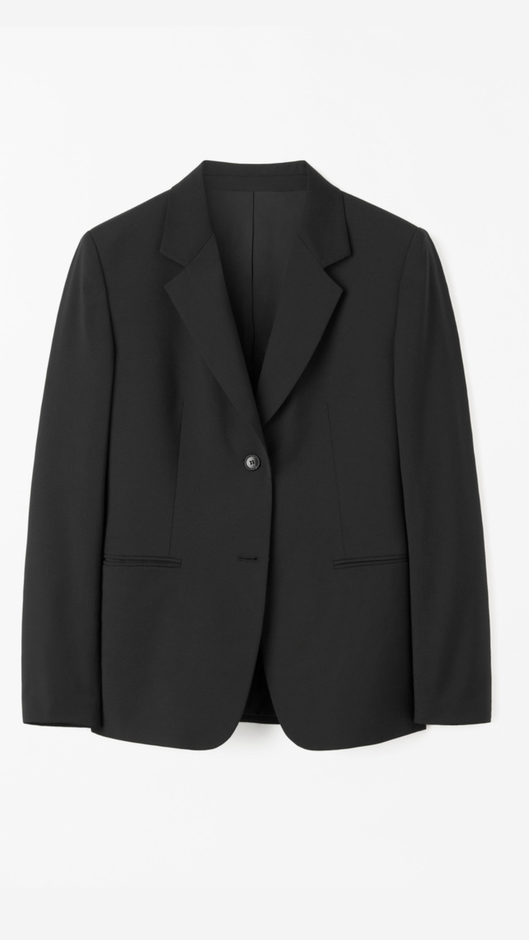 YLJA WOOL-BLEND BLAZER BLACK