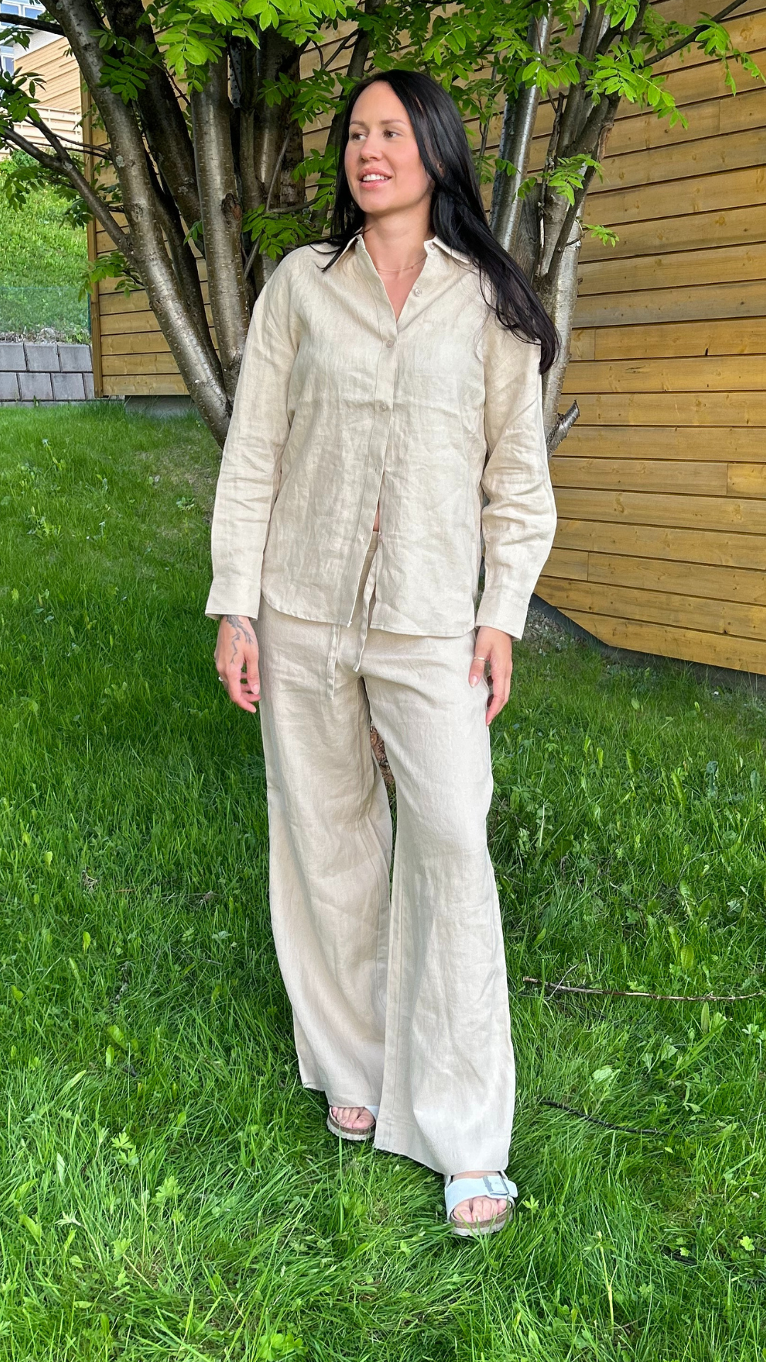 ALANA LINEN PANT BEIGE