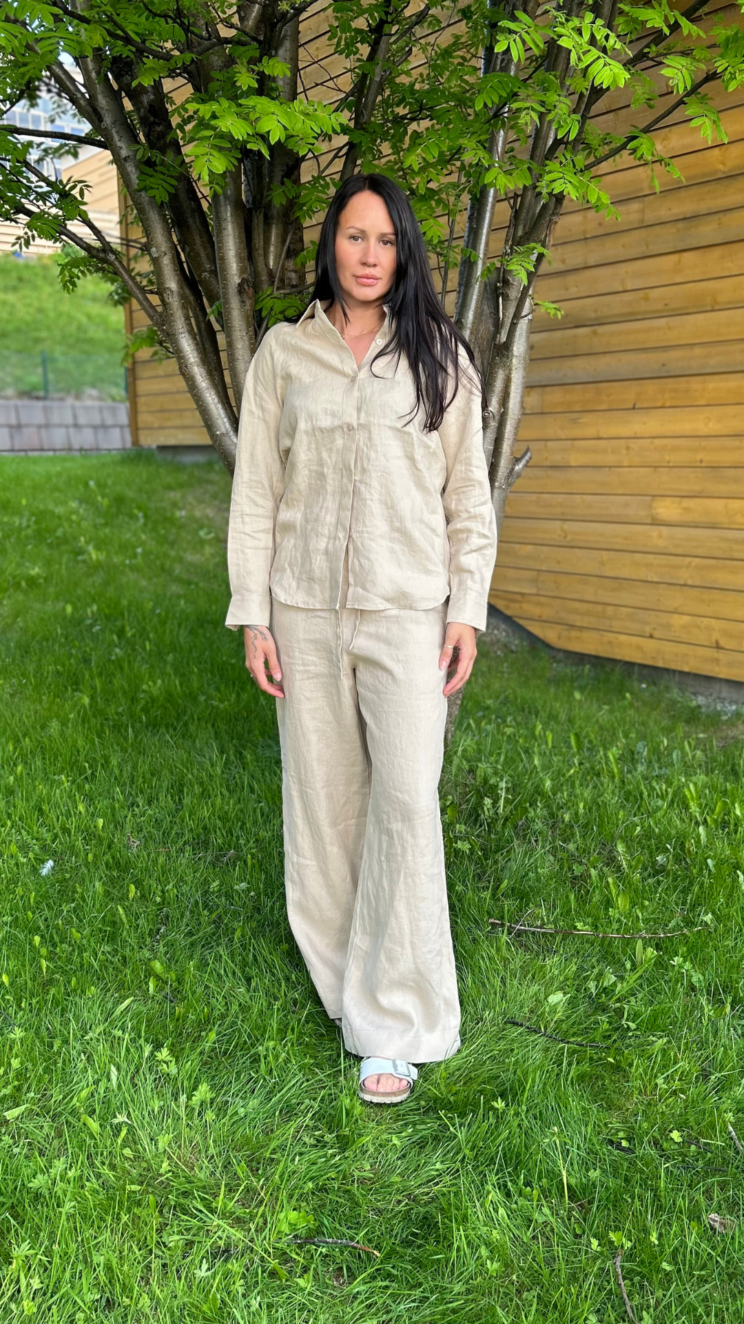 ALANA LINEN PANT BEIGE