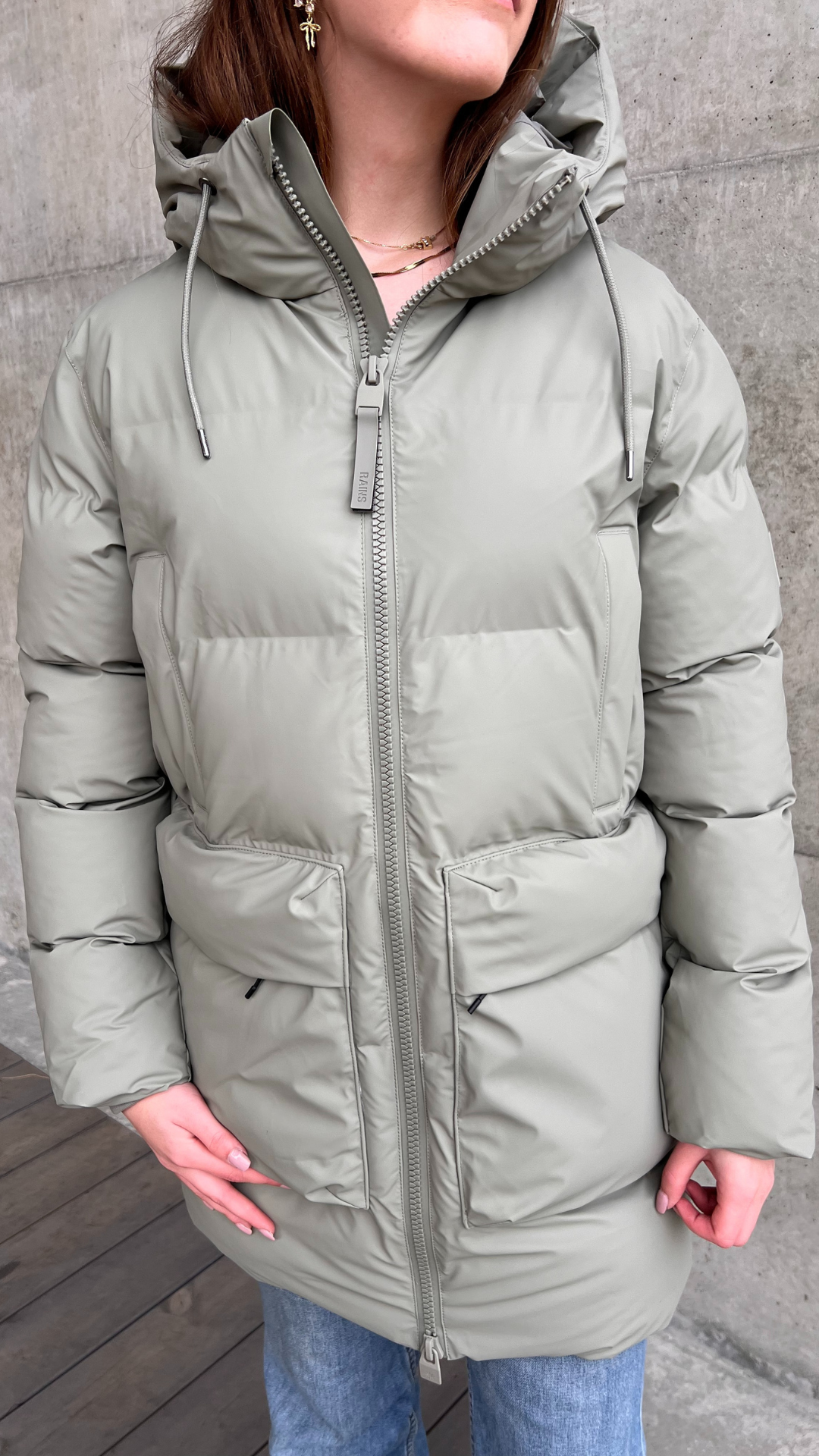 ALTA LONG PUFFER CARGO JACKET W3T4 DRIFT