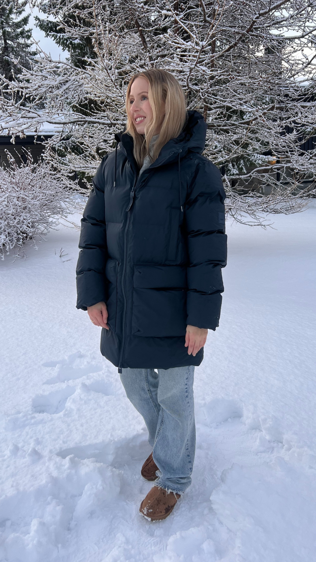 ALTA LONG PUFFER CARGO JACKET W3T4 NAVY