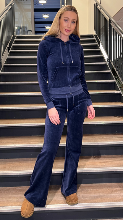 ROBERTSON HOODIE  DARK BLUE MARL