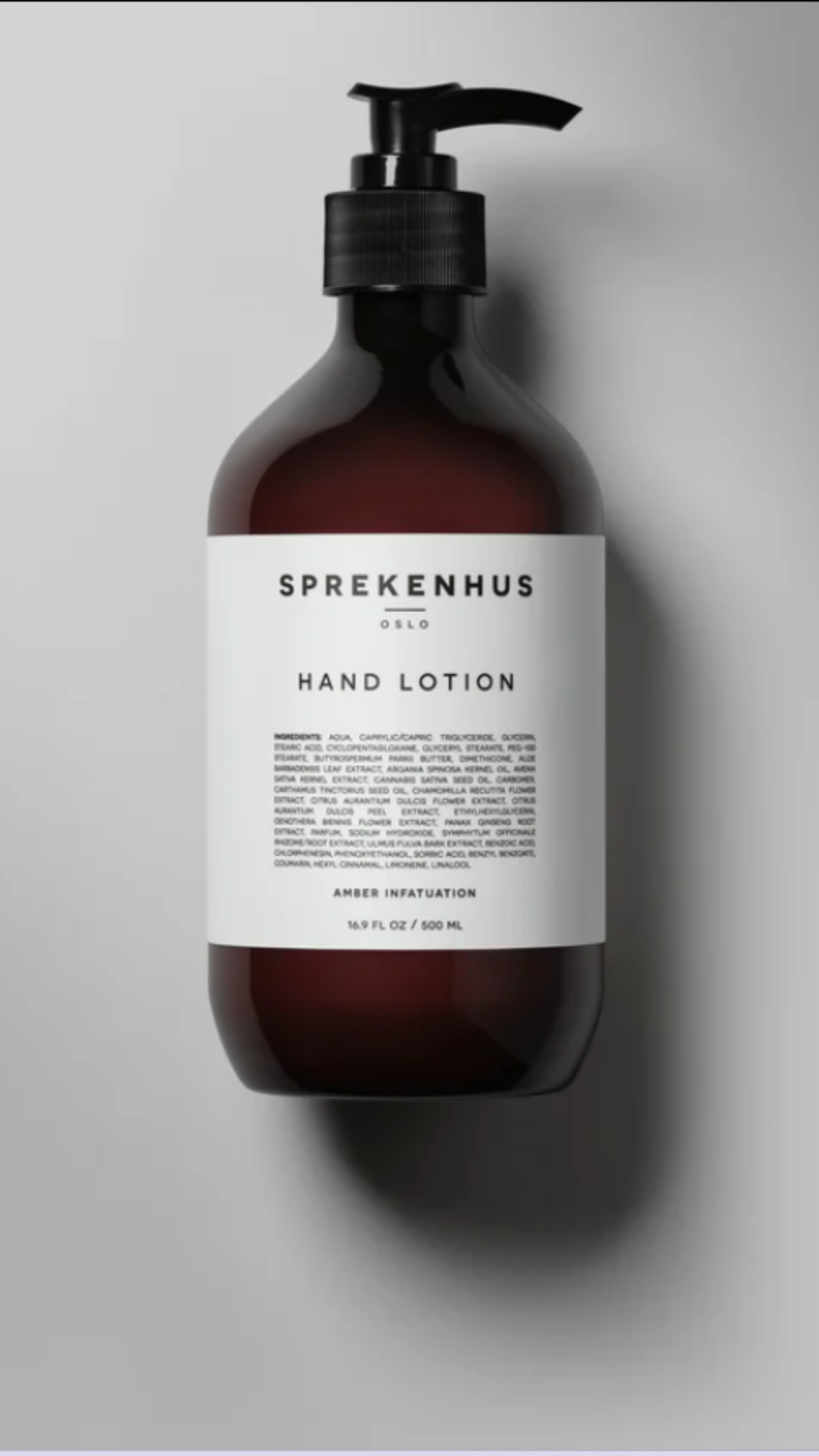 Hand Lotion Large, 500 ml Amber Infatuation