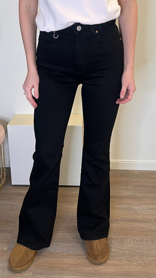 DEBBIE BOOTCUT ORGANIC JET BLACK