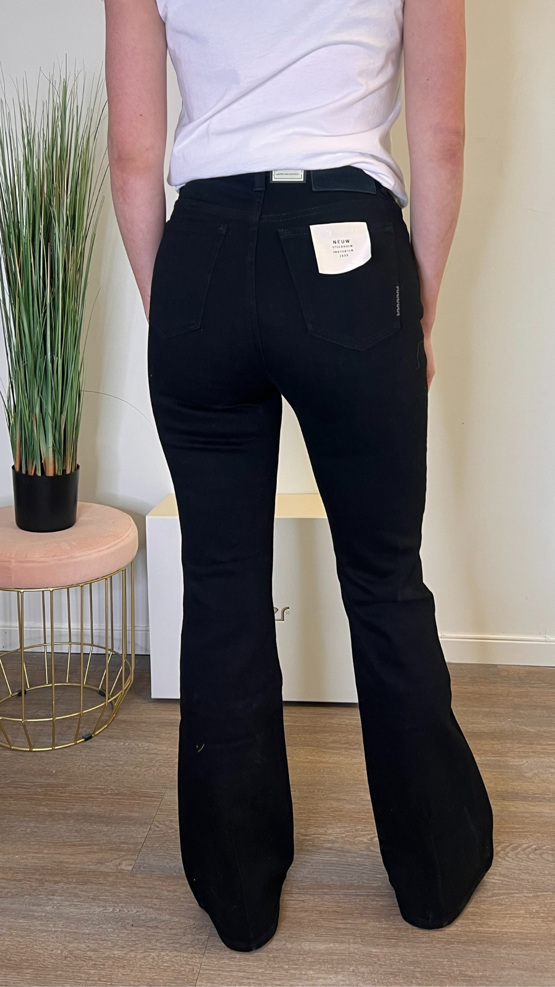 DEBBIE BOOTCUT ORGANIC JET BLACK