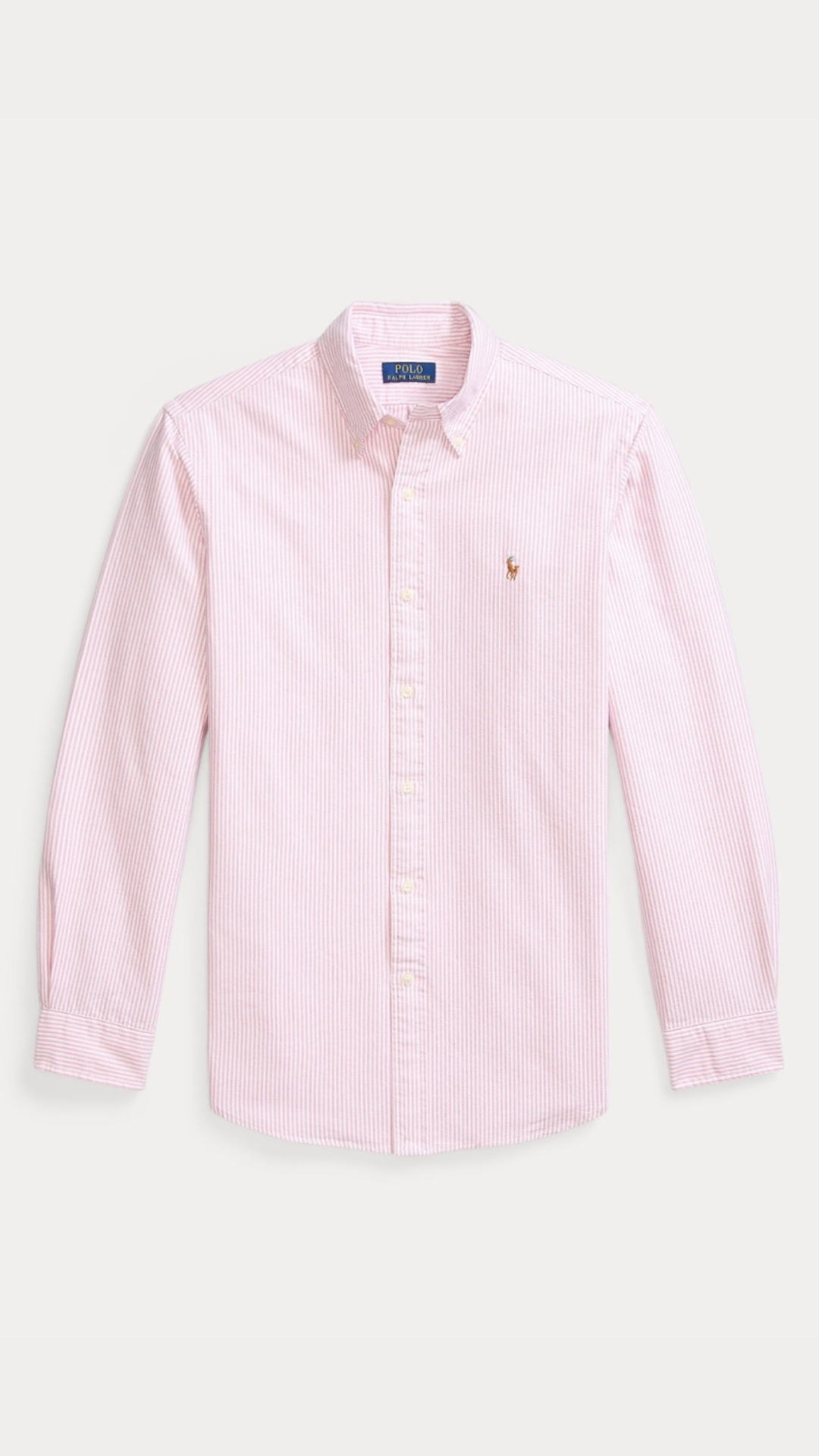 CUSTOM FIT OXFORD SHIRT STRIPE BERRY/WHITE