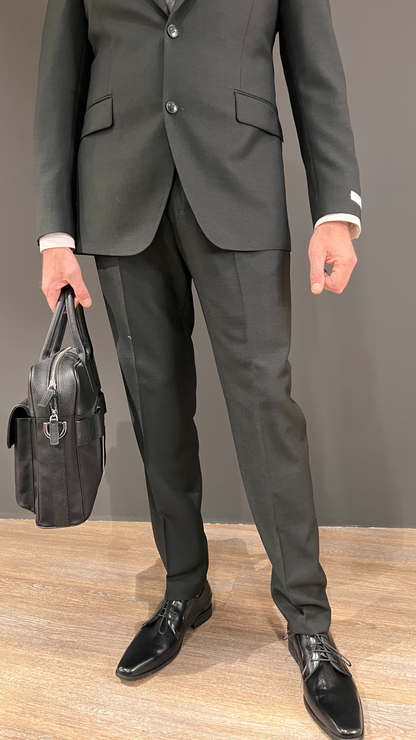 TENUTA SLIM-FIT TROUSER DARK GREEN