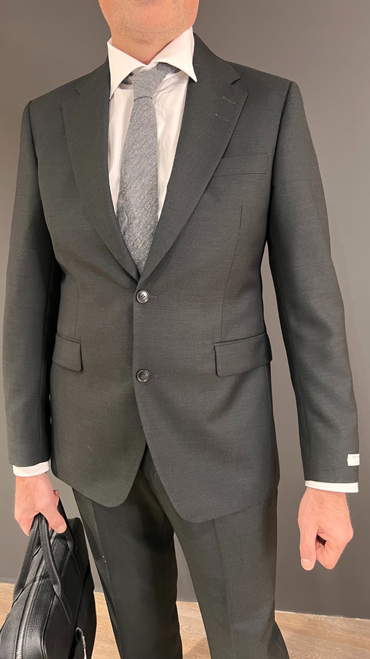 EASE SLIM-FIT BLAZER DARK GREEN