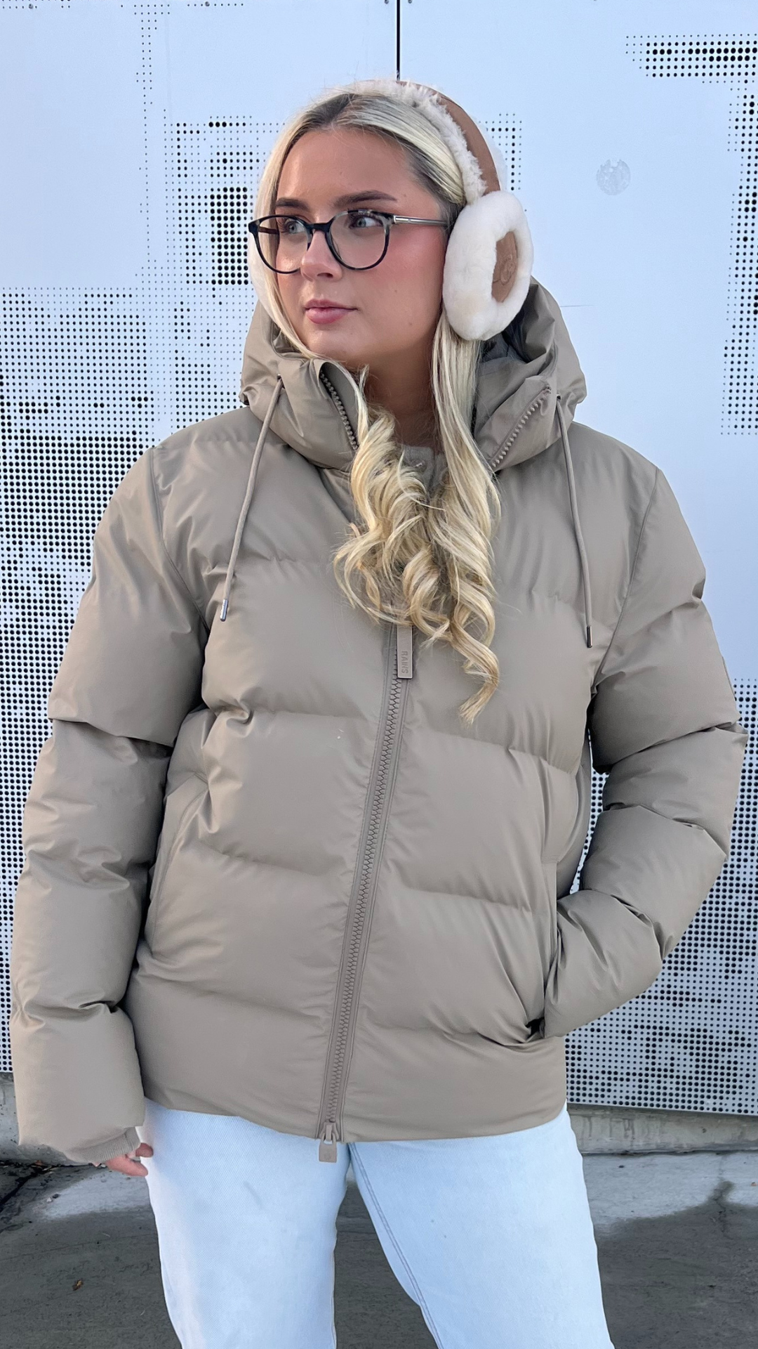 W EMBROIDERED L EARMUFFS CHESTNUT