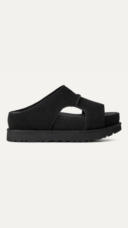 W GOLDENSTAR HI CUTOUT SLIDE BLACK
