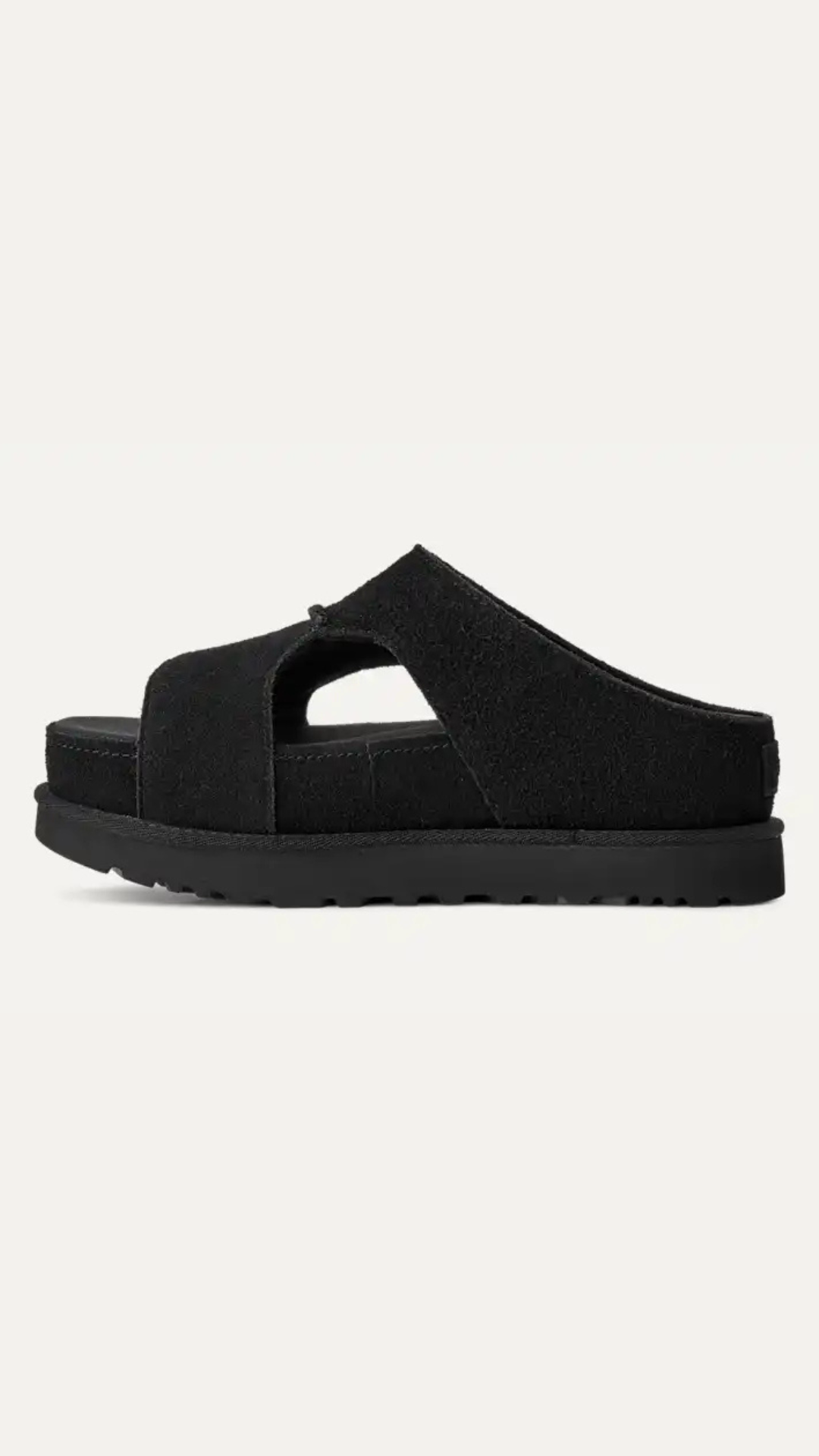 W GOLDENSTAR HI CUTOUT SLIDE BLACK