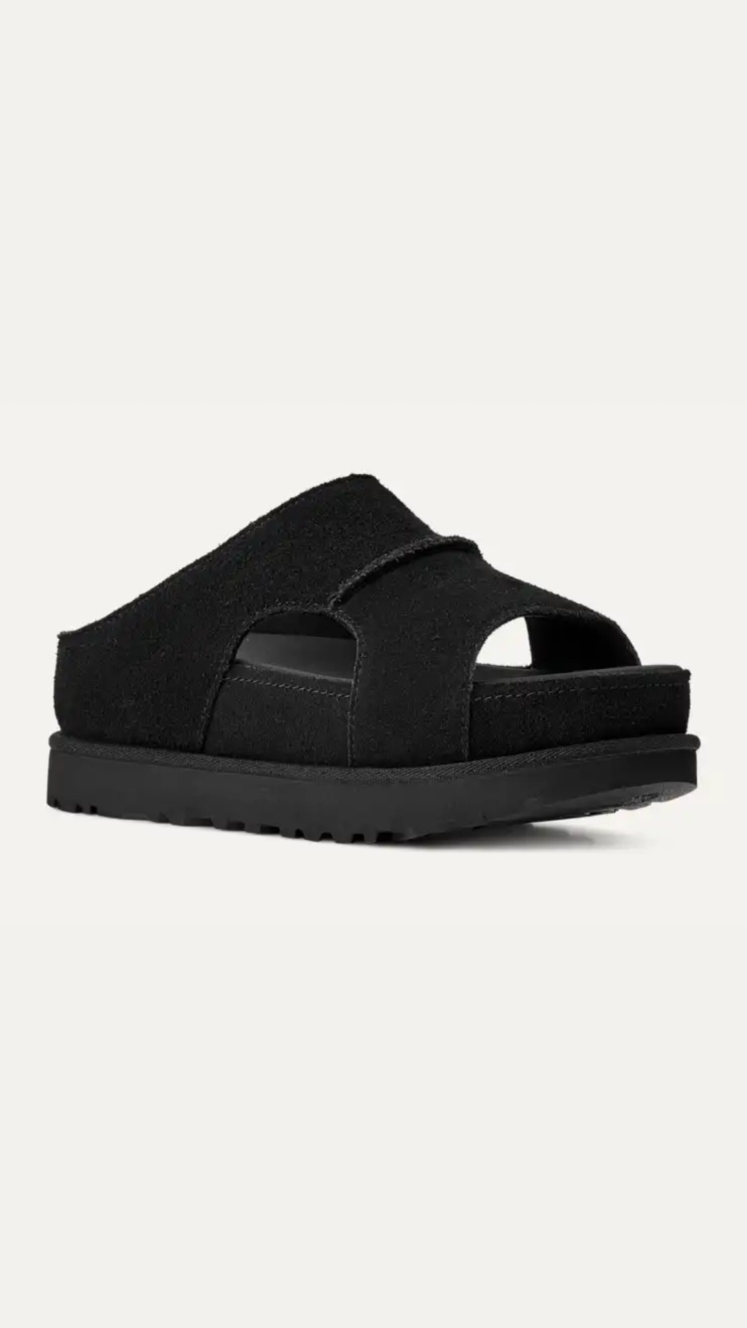 W GOLDENSTAR HI CUTOUT SLIDE BLACK