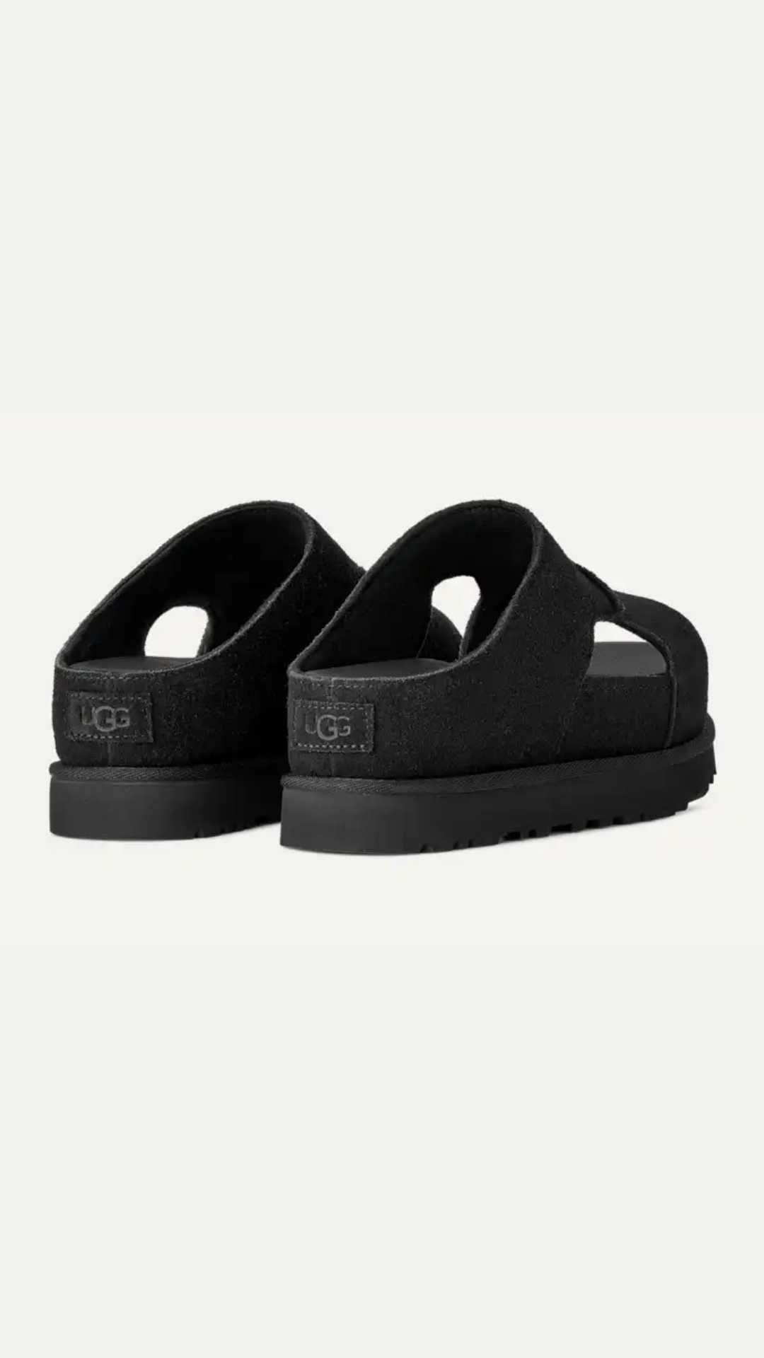 W GOLDENSTAR HI CUTOUT SLIDE BLACK