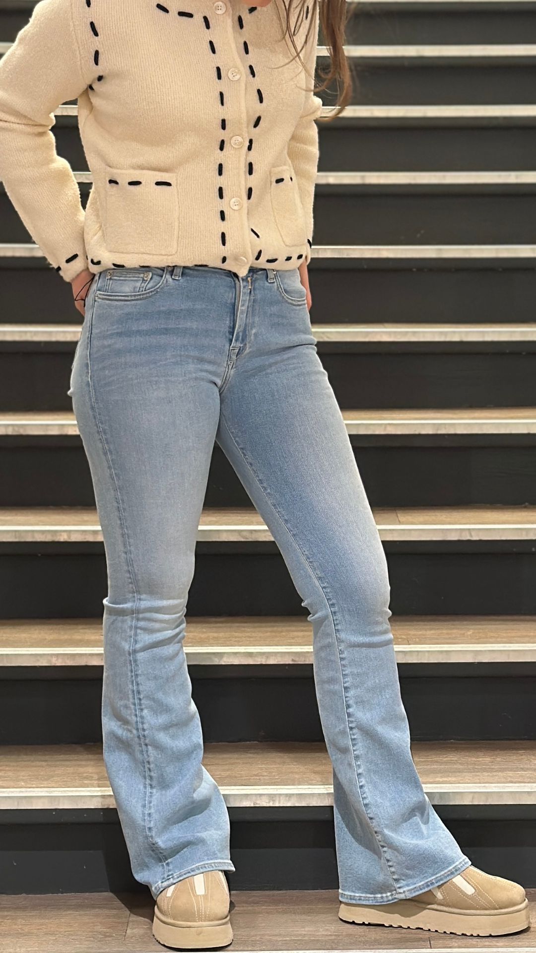 JOELLA FLARE LIGHT BLUE