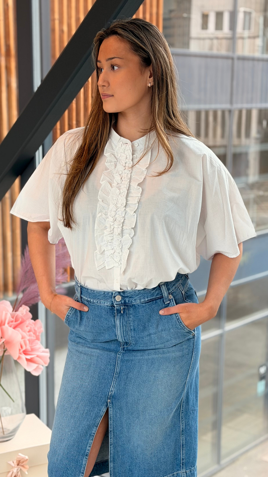 ELLIE COTTON BLOUSE WHITE