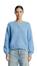 SUSAN ALPACA CARDIGAN SKY BLUE