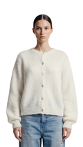 SUSAN ALPACA CARDIGAN WHITE