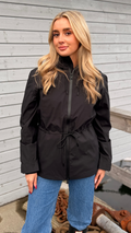 SUVA HARDSHELL STRING W JACKET BLACK