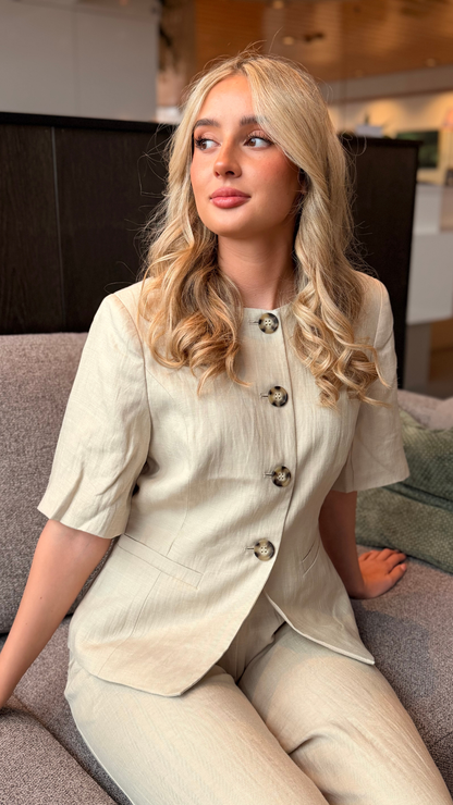 KASAUNDRA BLAZER OYSTER