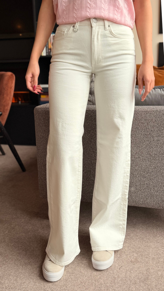 EVA WIDE JEANS WHITE