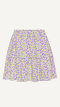 SALLY SHORT SKIRT LILAC/YELLOW FLOWER
