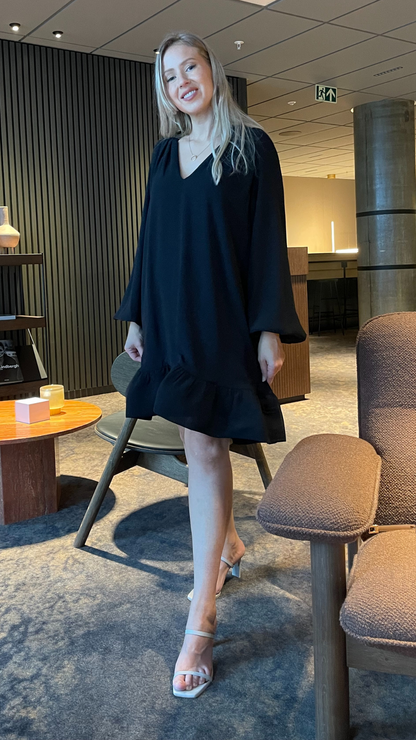 Alva frill detailed mini dress