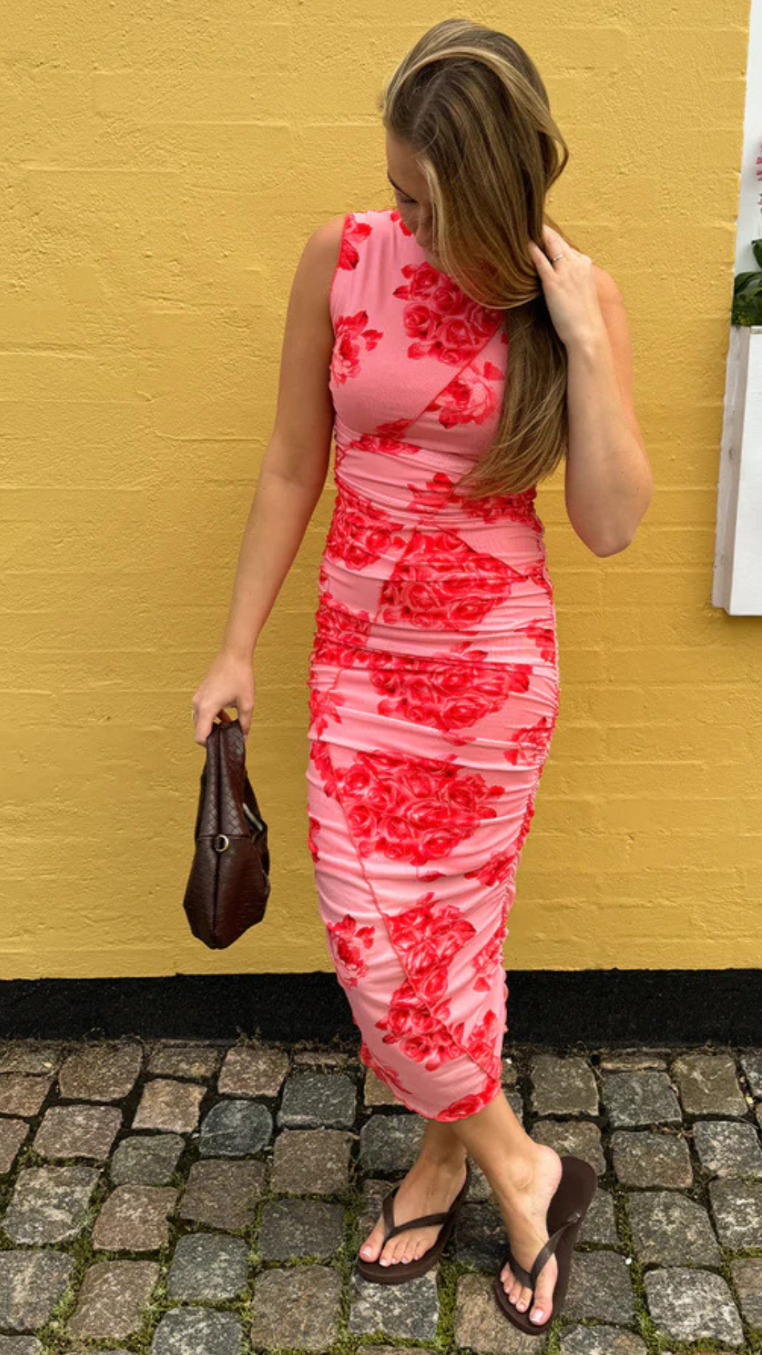 SUTTON DRESS ROSE PRINT